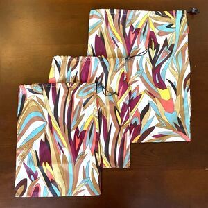 Missoni X Target Multicolor 2 Laundry Bags and Dust Cover for Shoes Travel